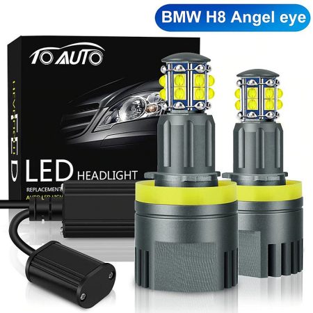 BMW H8 LED Angel Eye CANBUS EMC 120W 9600lm CREE chip