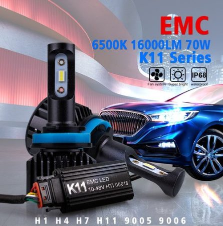 K11 H4 LED 70W 16000lm CANBUS EMC SMD chip