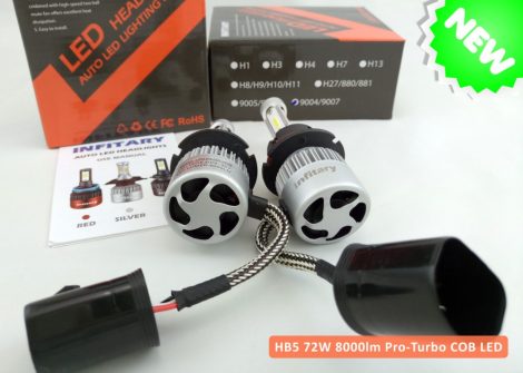 S2 72W 8000lm Bridgelux Pro-Turbo v2.0 COB HB5/9007 LED