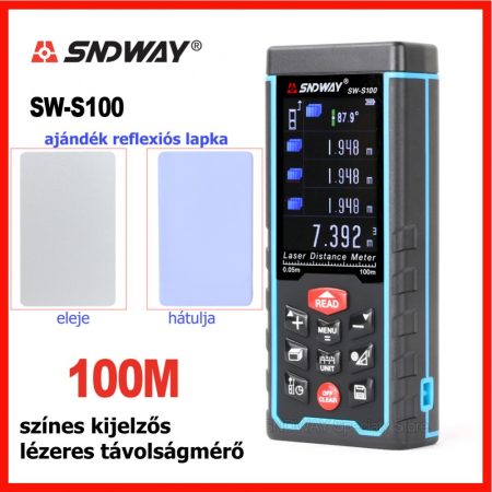 SNDWAY SW-S100 lézeres távolságmérő 100m-ig