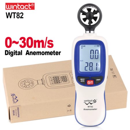 Wintact WT82 kézi szélsebesség mérő